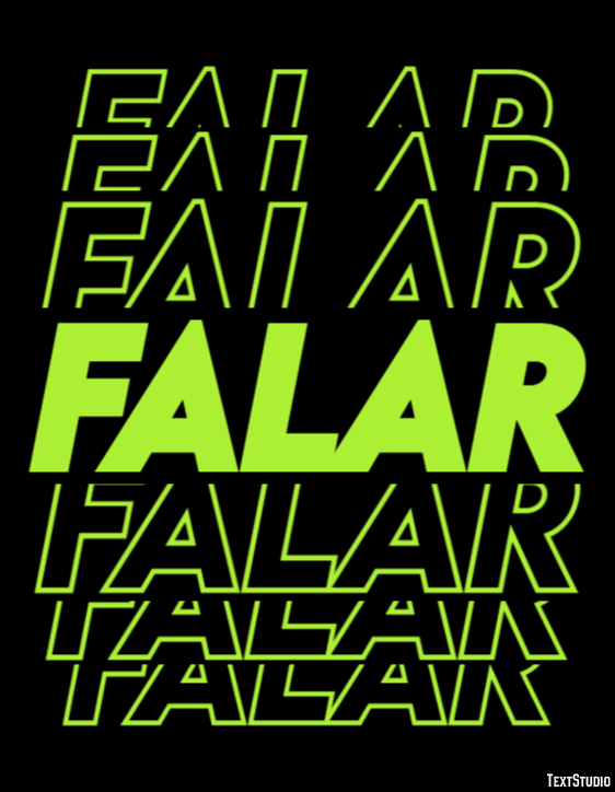 Falar Efeito de texto