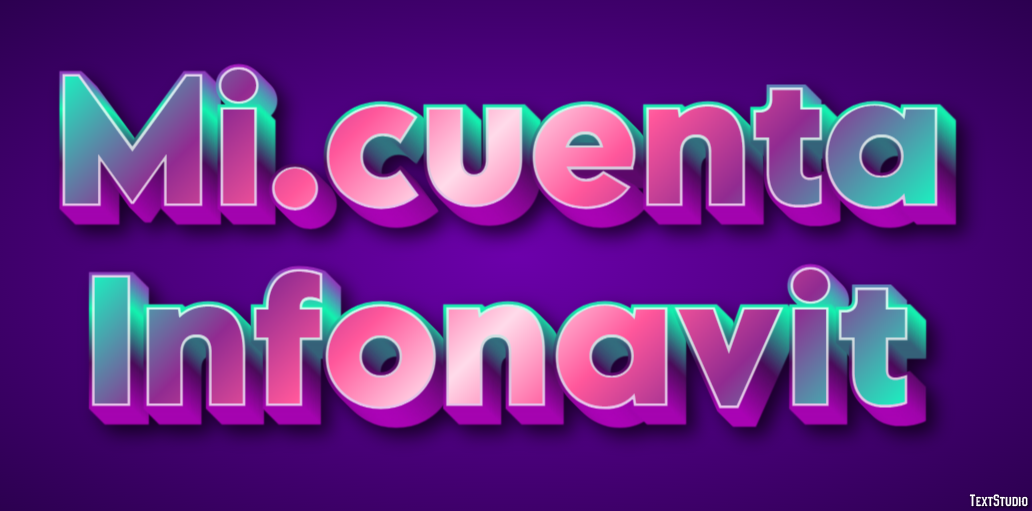 Mi.cuenta Infonavit Efeito de texto