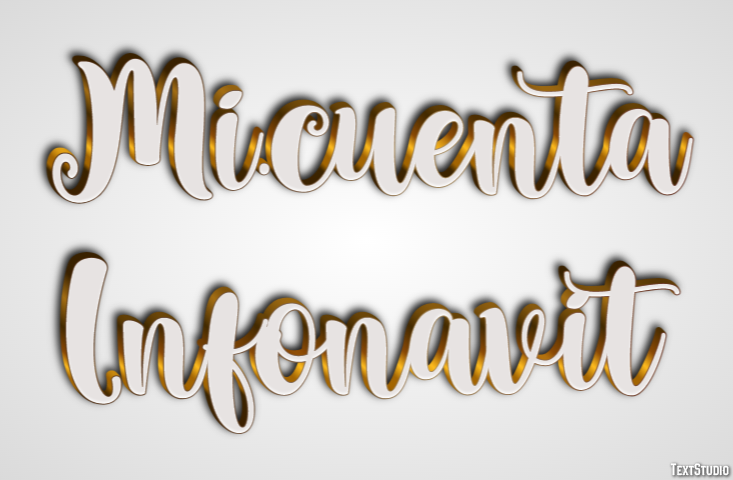 Mi.cuenta Infonavit Efeito de texto