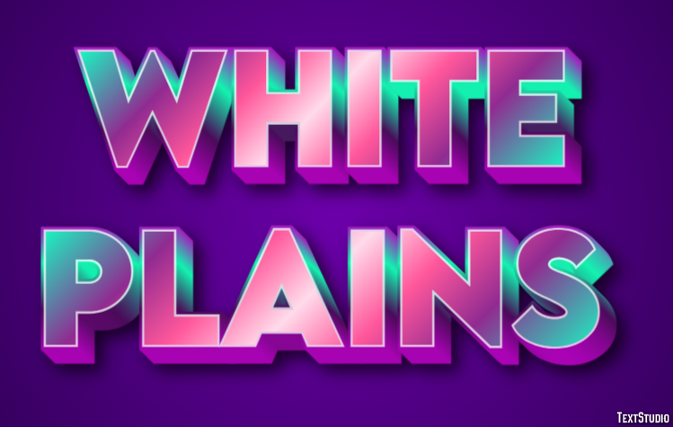 White Plains Efecto de Texto