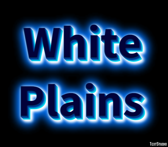 White Plains Texteffekt