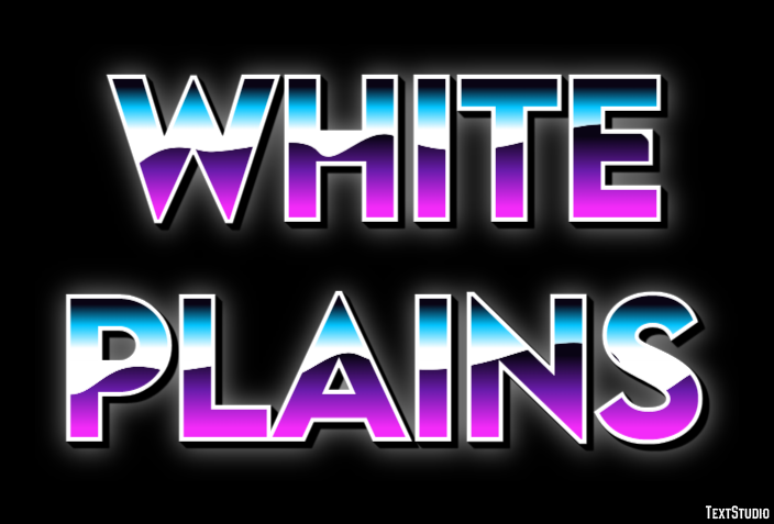 White Plains Эффект текста
