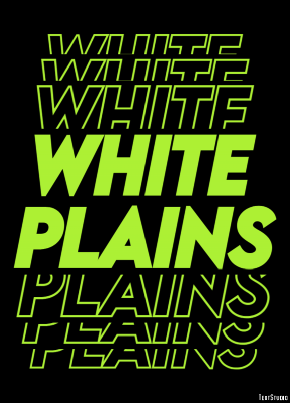 White Plains Efekt tekstowy