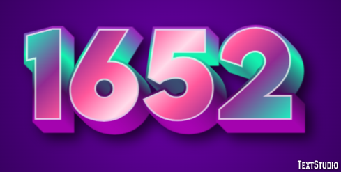 1652 Text Effect