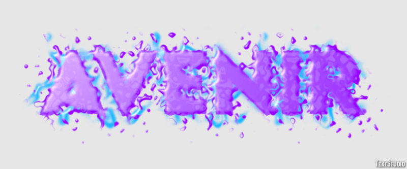Avenir Effet de texte