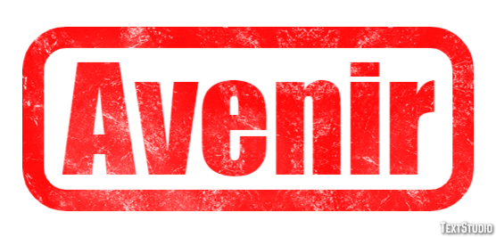 Avenir Effet de texte