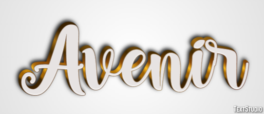 Avenir Effet de texte