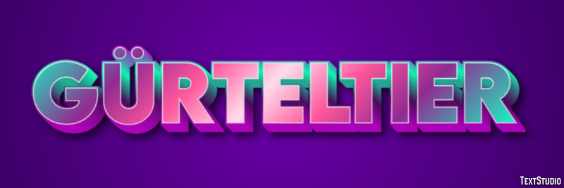 Gürteltier Effetto testo