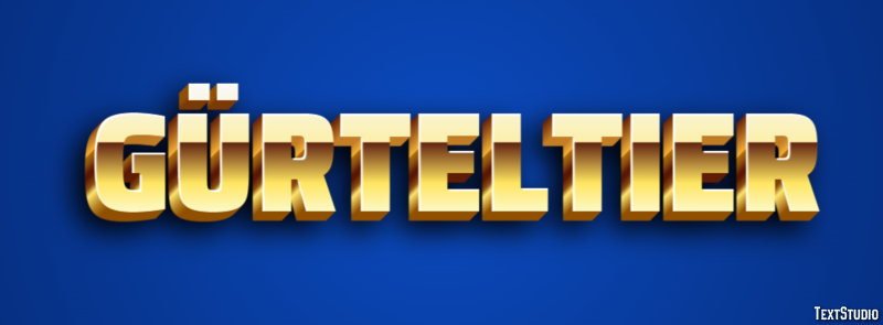 Gürteltier Effetto testo