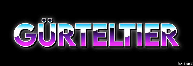 Gürteltier Effetto testo