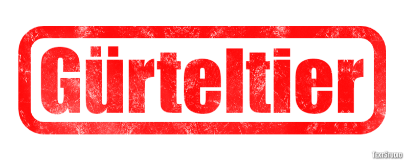 Gürteltier Texteffekt