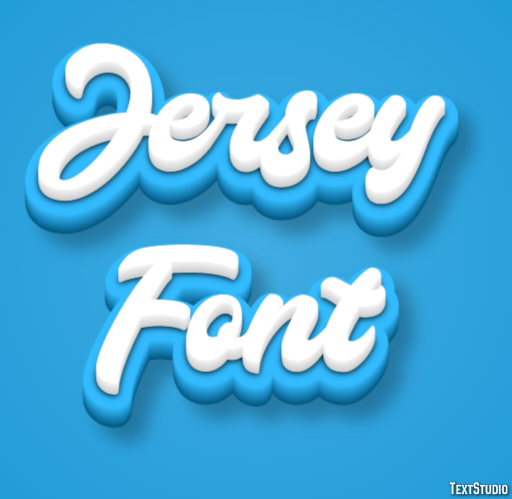 Jersey Font テキスト効果