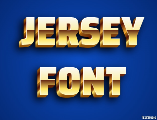 Jersey Font テキスト効果