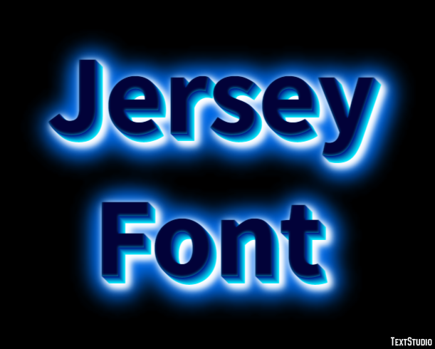 Jersey Font テキスト効果