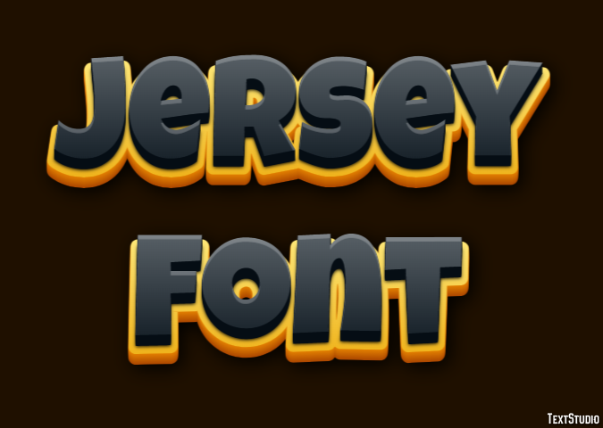 Jersey Font テキスト効果