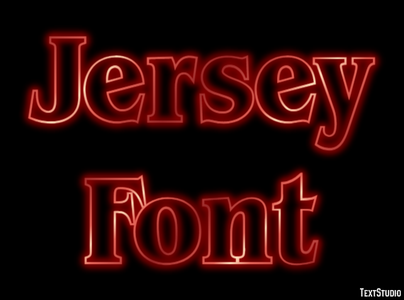 Jersey Font テキスト効果