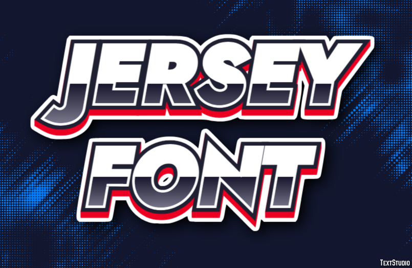 Jersey Font テキスト効果