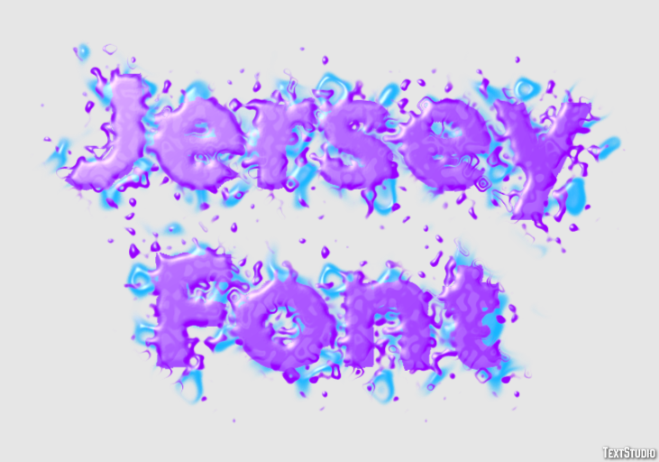 Jersey Font テキスト効果