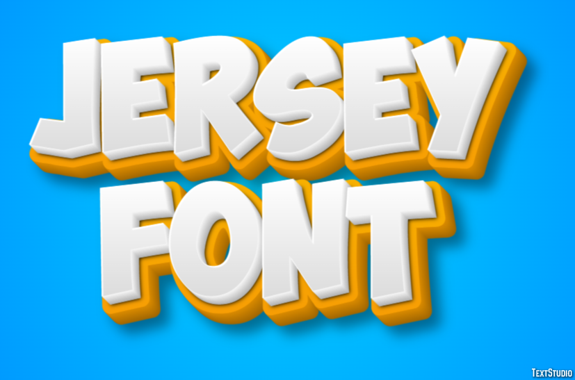 Jersey Font テキスト効果