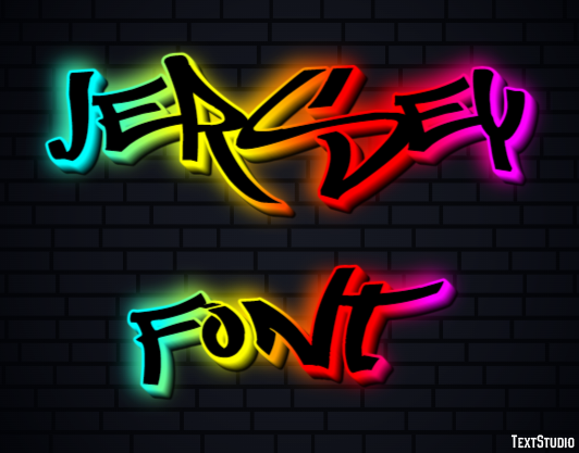 Jersey Font テキスト効果