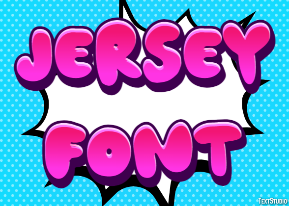 Jersey Font テキスト効果