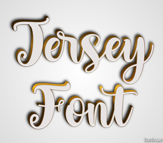 Jersey Font テキスト効果