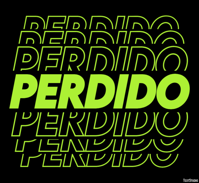 Perdido Efekt tekstowy