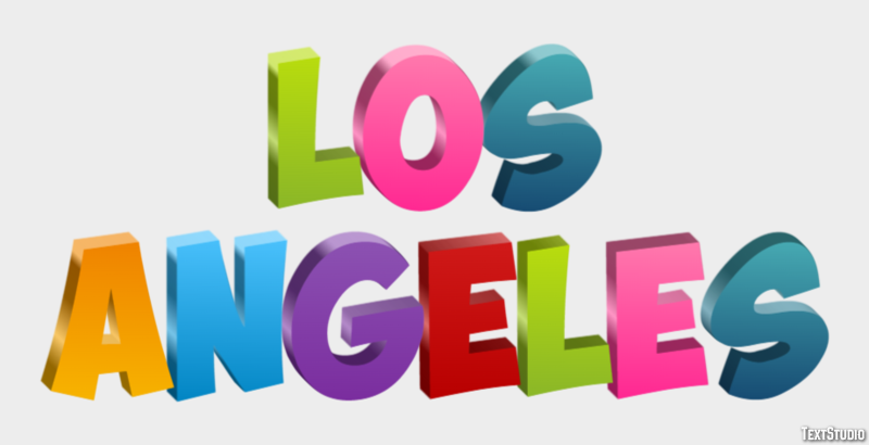 Los Angeles Efekt tekstowy