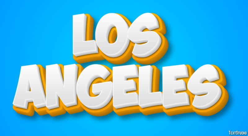 Los Angeles Efekt tekstowy