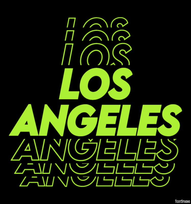 Los Angeles Efekt tekstowy