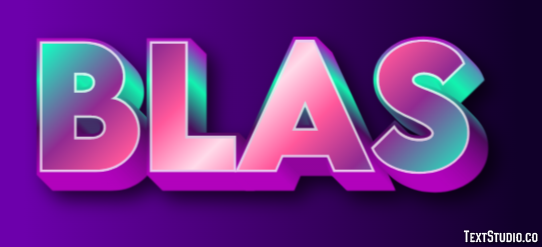 Blas Texteffekt