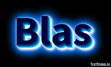 Blas Text Effect