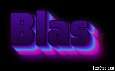 Blas Texteffekt