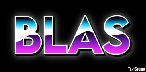 Blas Text Effect