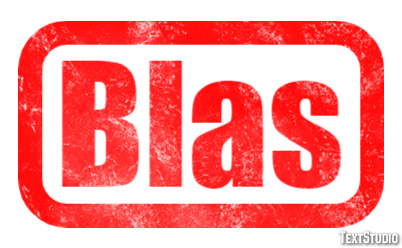 Blas Text Effect