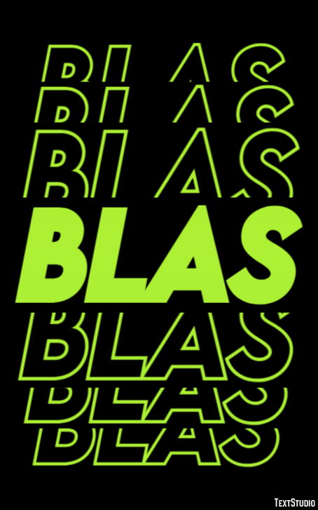 Blas Text Effect