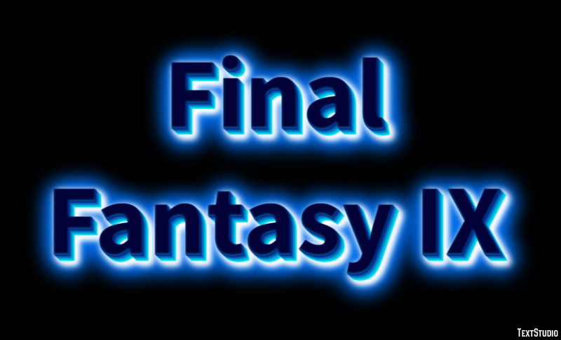 Final Fantasy IX Эффект текста