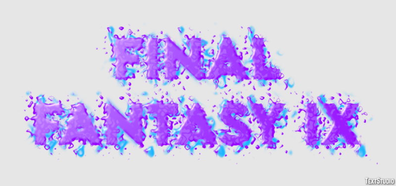 Final Fantasy IX Эффект текста