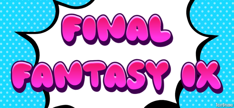 Final Fantasy IX Эффект текста