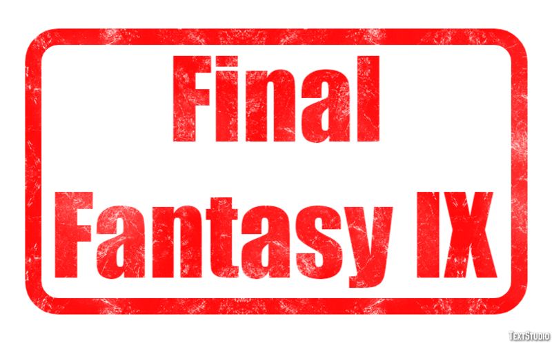 Final Fantasy IX Эффект текста