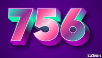 756 Text Effect