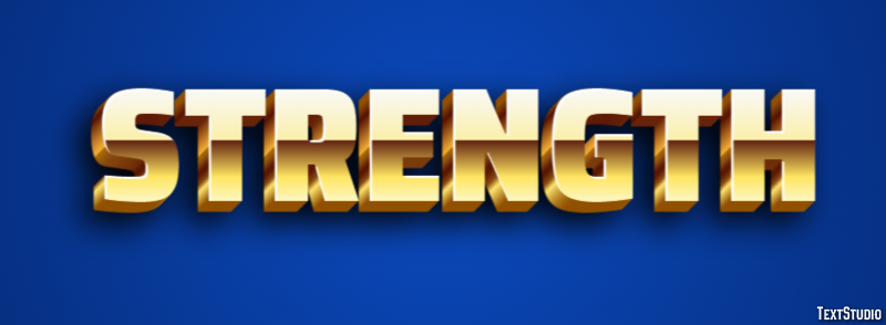 Strength Texteffekt