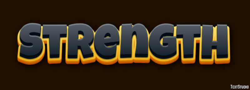 Strength Texteffekt