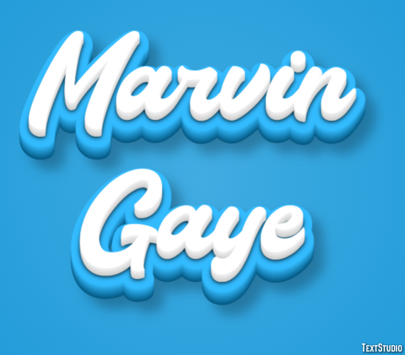 Marvin Gaye Efeito de texto