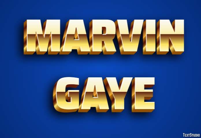 Marvin Gaye Efecto de Texto
