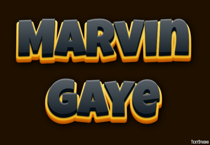 Marvin Gaye Efecto de Texto