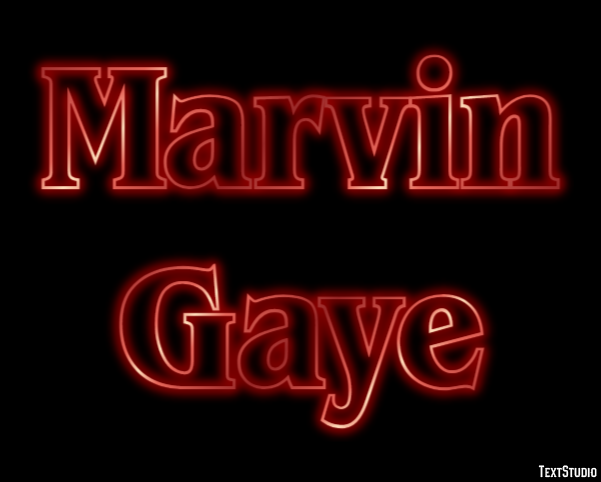 Marvin Gaye Efecto de Texto