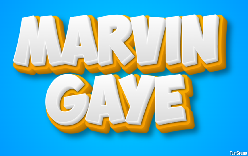 Marvin Gaye Efecto de Texto