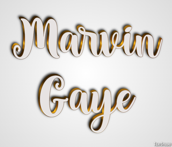 Marvin Gaye Efecto de Texto
