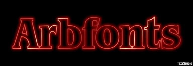 Arbfonts Texteffekt